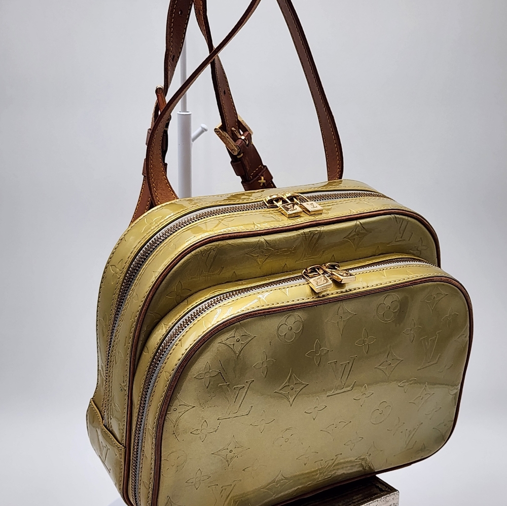 Louis Vuitton Vintage Gold Monogram Vernis Mini Backpack, Lock & Key + Dust Bag